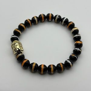 Agate and Buddha Bracelet